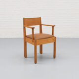 Leather Dutch Art Deco Chair