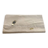 Drap ancien en métis écru, années 50-60