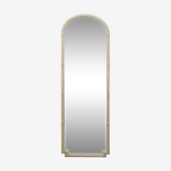 1900 style laqué wood store mirror - 221x74cm