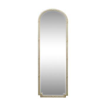 Miroir de magasin en bois laqué de style 1900 - 221x74cm