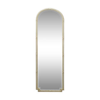 Miroir de magasin en bois laqué de style 1900 - 221x74cm