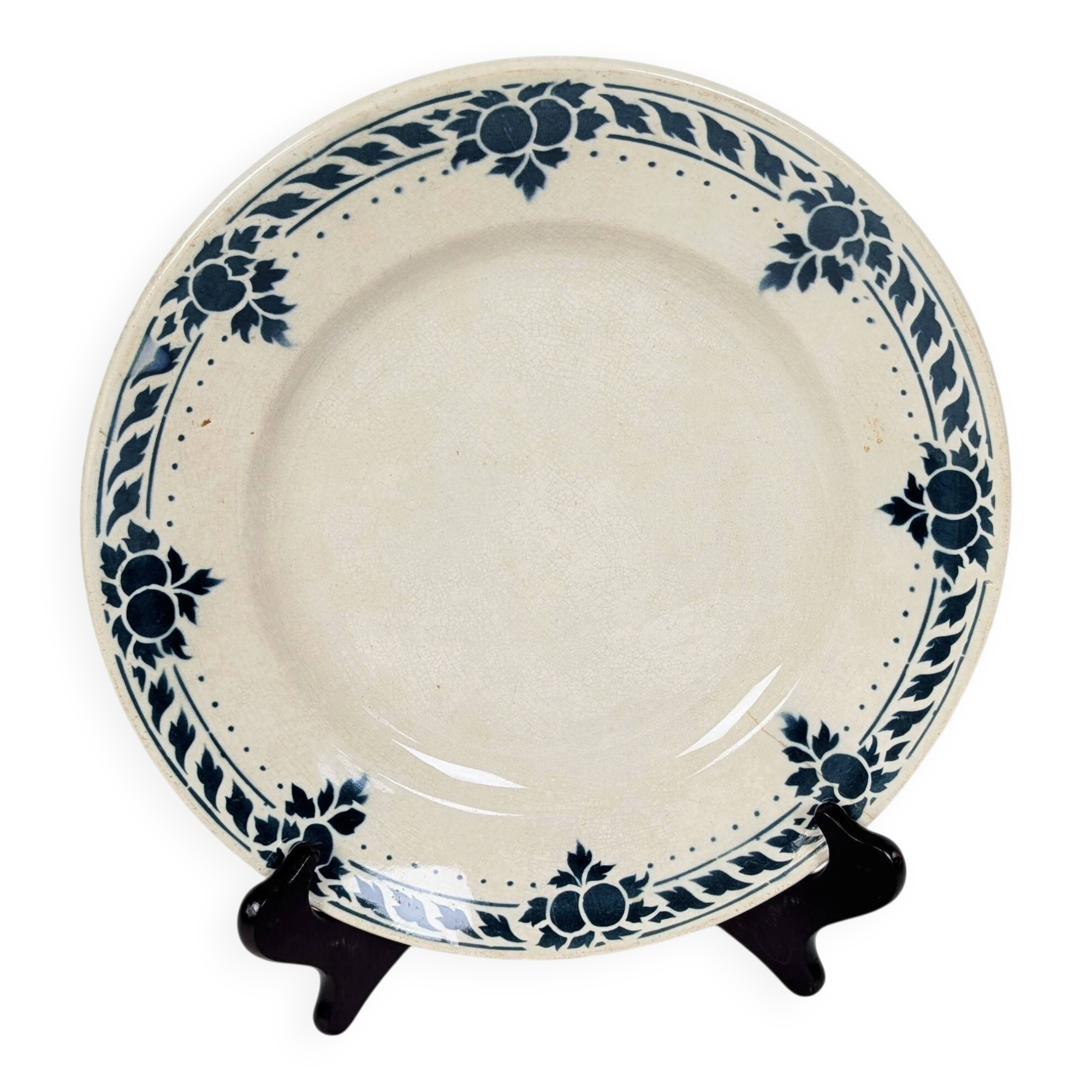 Round plate Badonviller model Jeanne