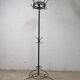 vintage black coat rack with 'golden' accent