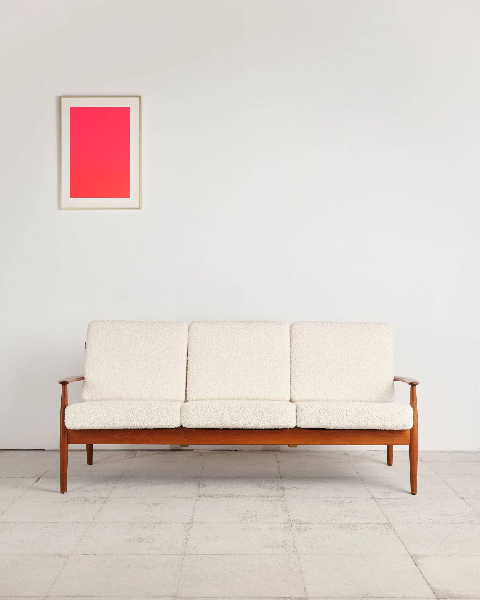 Three-seater sofa model 118 in teak by Grete Jalk, Denmark, 1950s.