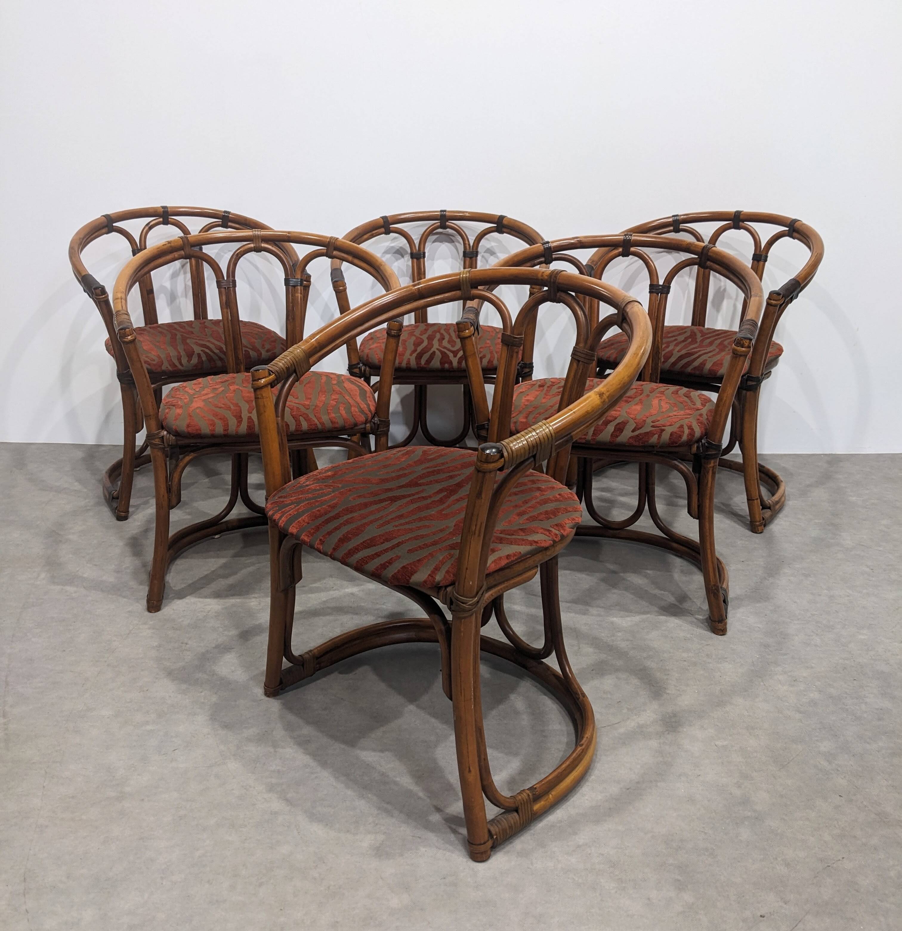 Beautiful vintage bamboo chairs.