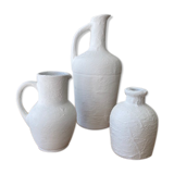 Set of 3 sandstone vases