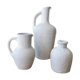 Set of 3 sandstone vases