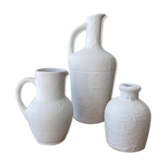 Set of 3 sandstone vases