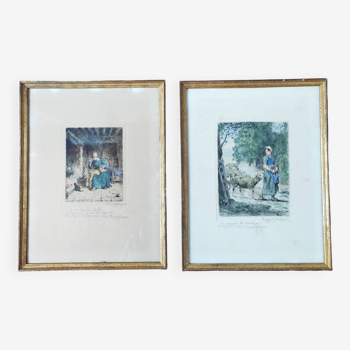 2 Marcel JACQUE lithographs from 1953