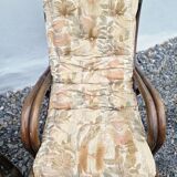 Vintage wicker armchair pair