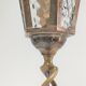 Lampe lanterne laiton et verre début XXème