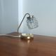 Small vintage brass and bubble glass lamp SARU (Germany) – 1960s