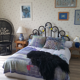 Vintage bamboo headboard 140 cm