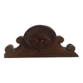 old wooden pediment - decorative ornament