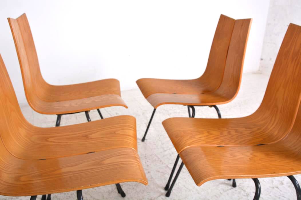 Set of 8 GA Chairs by Hans Bellmann for Horgen-Glarus, Switzerland, 1960s