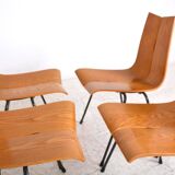Set of 8 GA Chairs by Hans Bellmann for Horgen-Glarus, Switzerland, 1960s