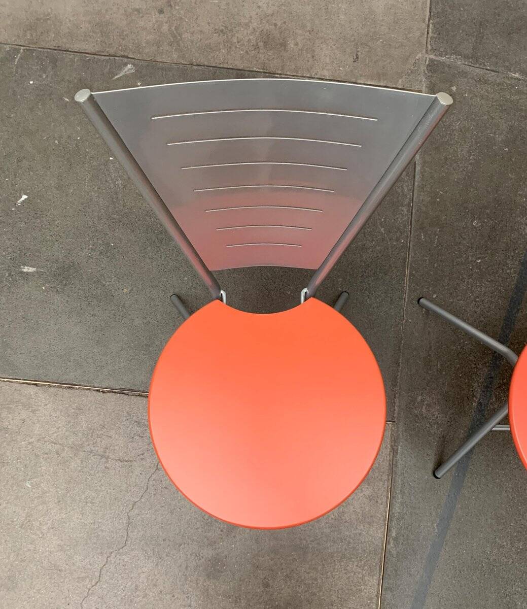 Set of postmodern folding chairs by Rutger Andersson