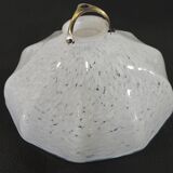 suspension with marbled opaline lampshade/vintage