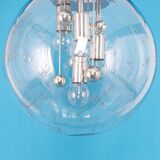 Large Sputnik ball pendant by Doria, Germany, 1970s.