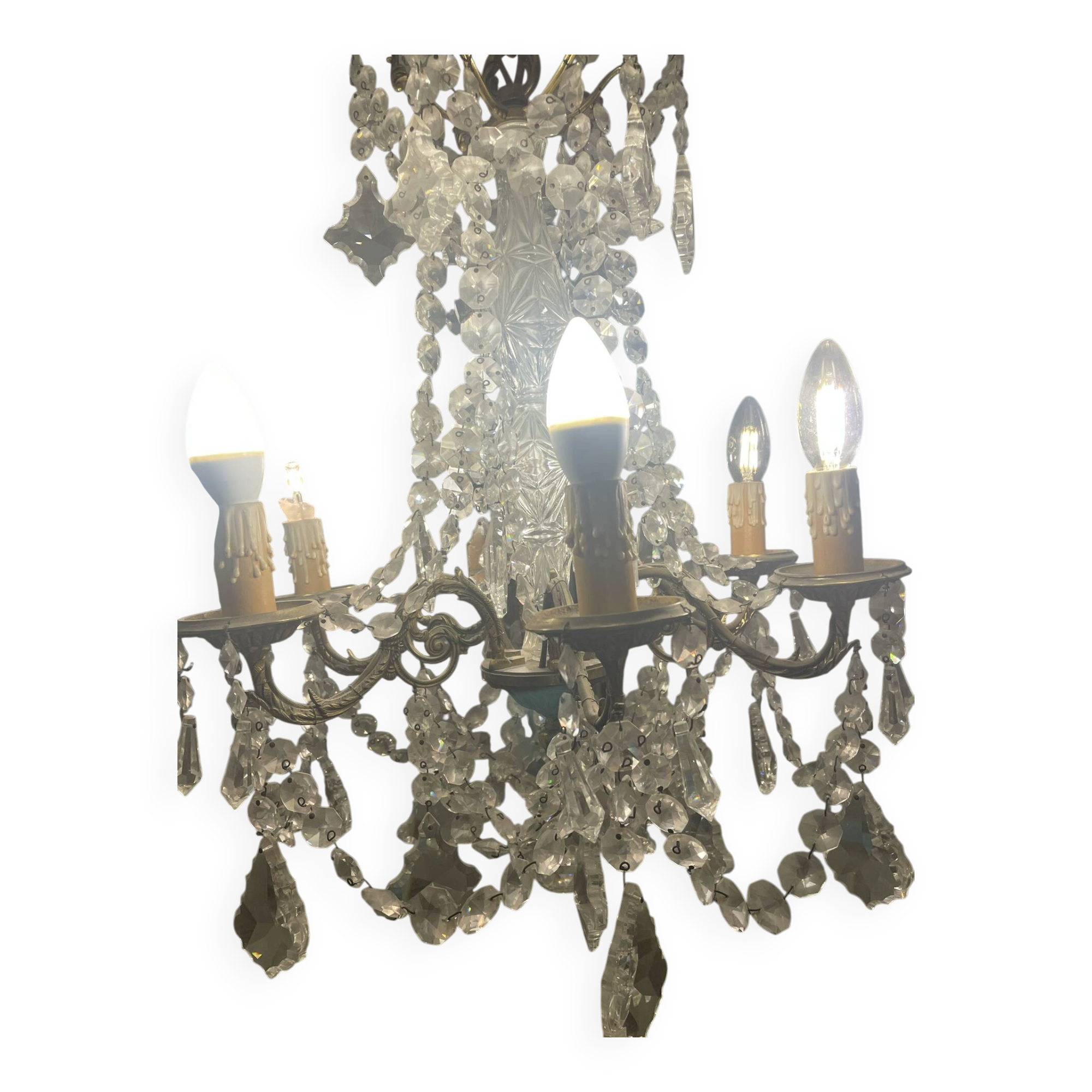 Glass style chandelier