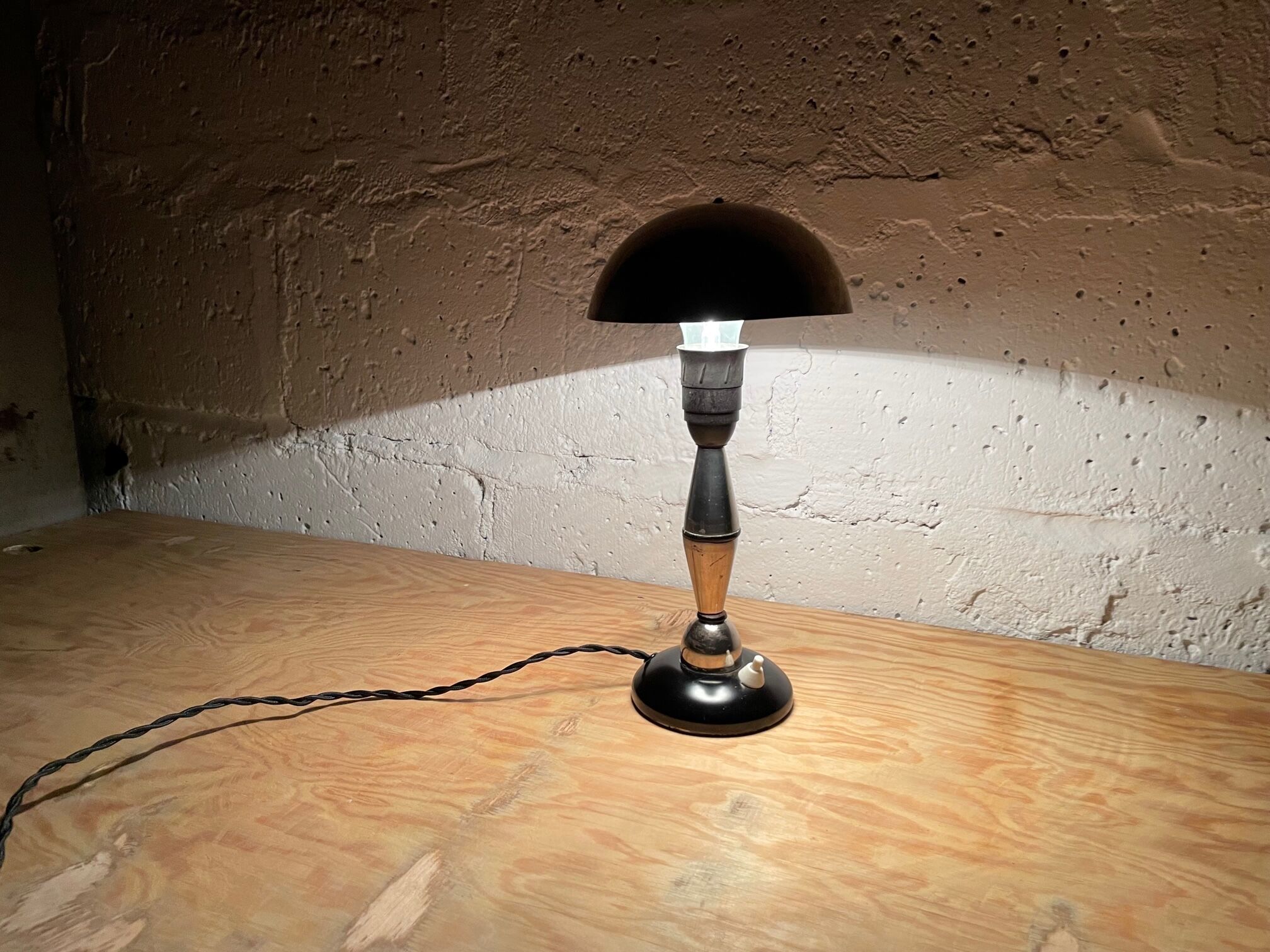 Mushroom bedside lamp, 60s