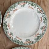 Set of 4 Longwy Bruges plates