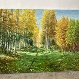 Green landscape signed in 2008