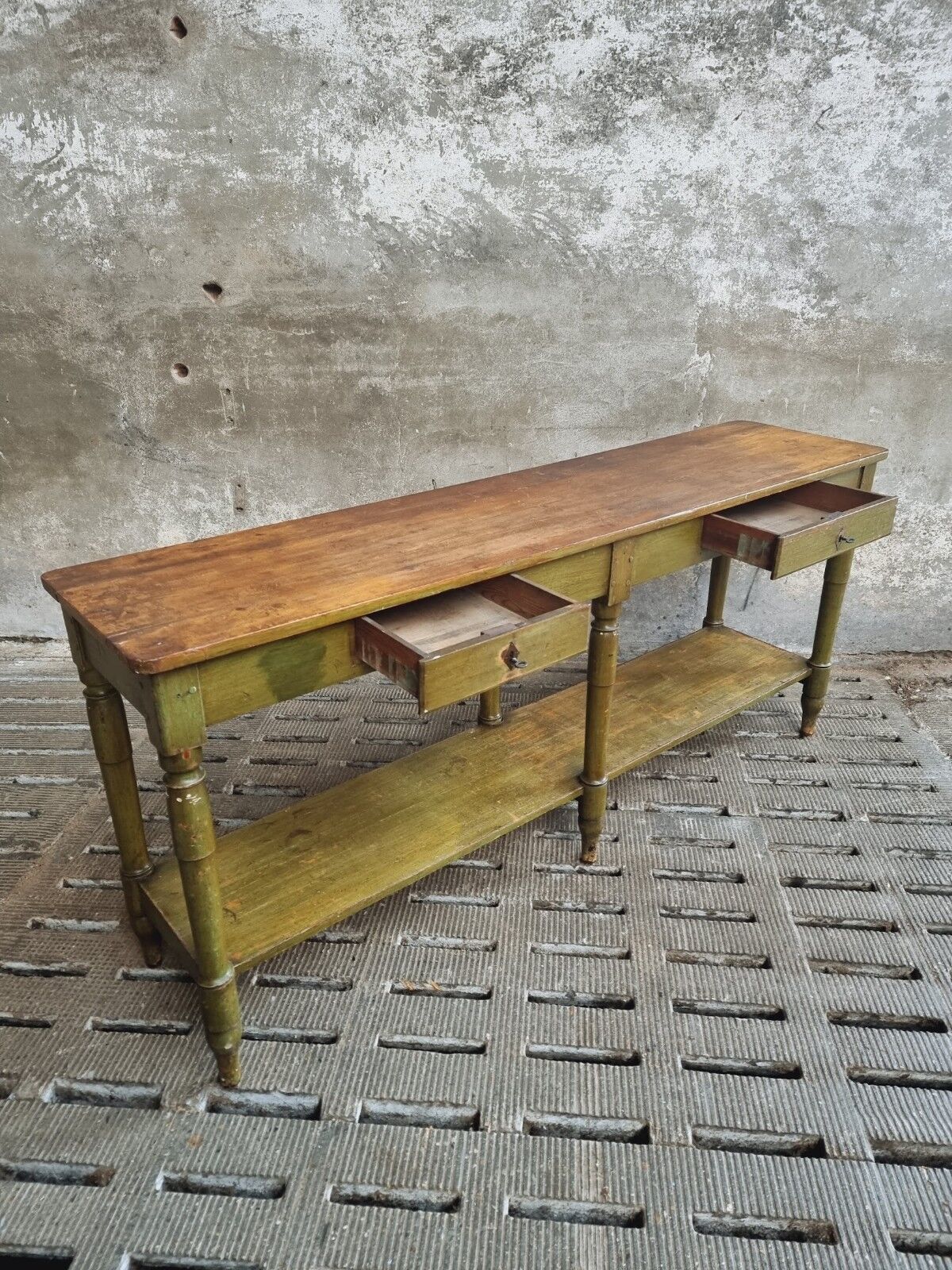 Antique counter side table wall table shop counter