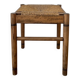 Tabouret paille et bois ancien