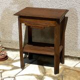 1940s bedside table in solid oak