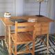 Louis Sognot desk bamboo, rattan