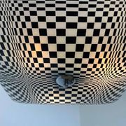 Mid-century design glass pendant by Napako, Czechoslovakia, 1970s.