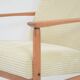 M ivory velvet armchair
