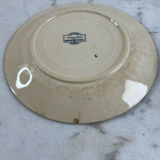 Set of two ironstone plates Sarreguemines Digoin favourite