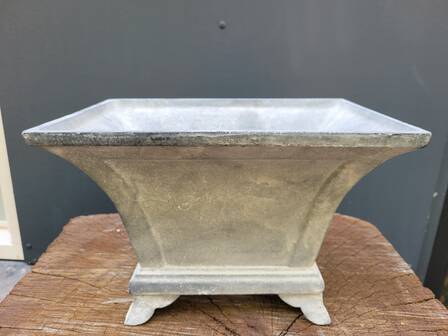Cast iron jardiniere grey planter