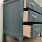 Vintage cherry wood commode refurbished