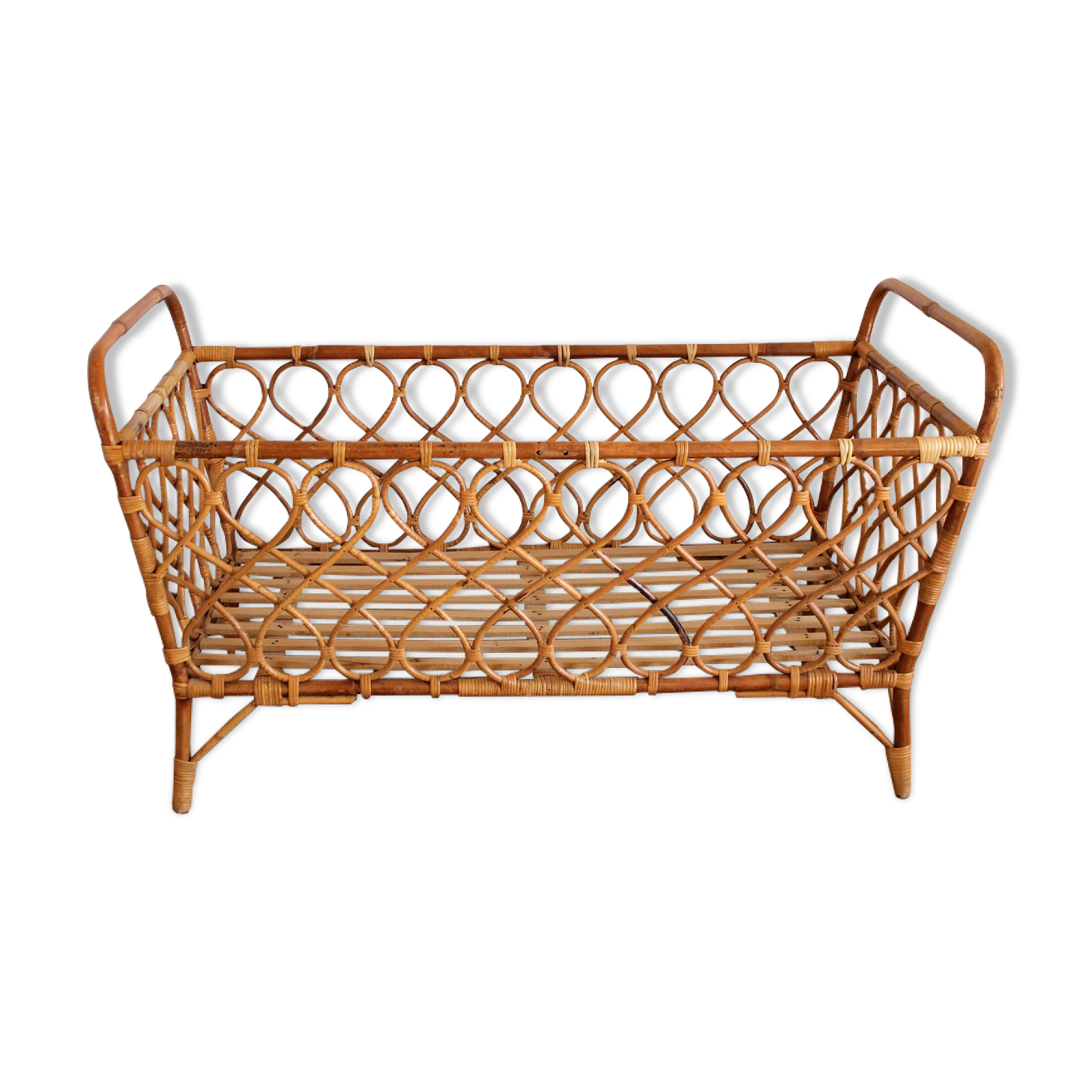 Vintage rattan bed