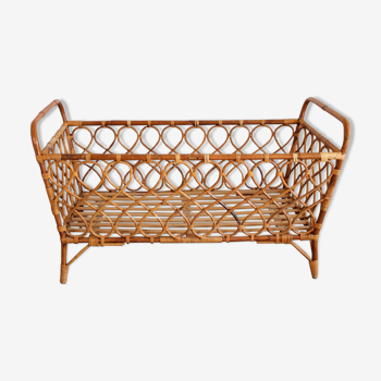 Vintage rattan bed