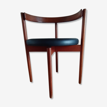 Rosewood and Danish leather chair by Hugo Franssen 1964