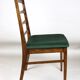 Chaise à manger verte vintage années 1970