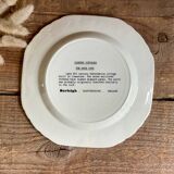 Duo of “country cottages” plates Burleigh Staffordshire England