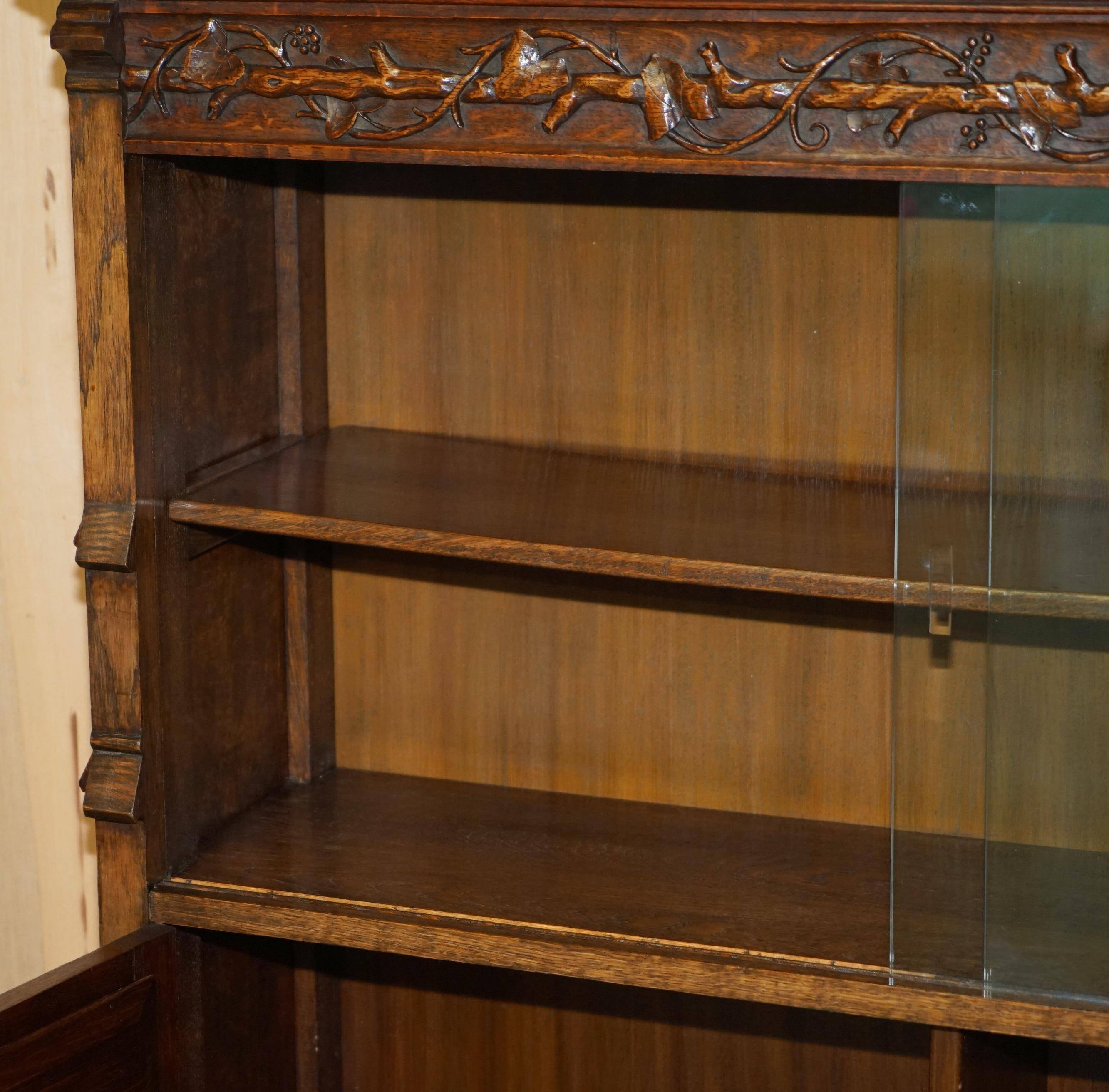 Gothic Revival library hand-carved by Pugin