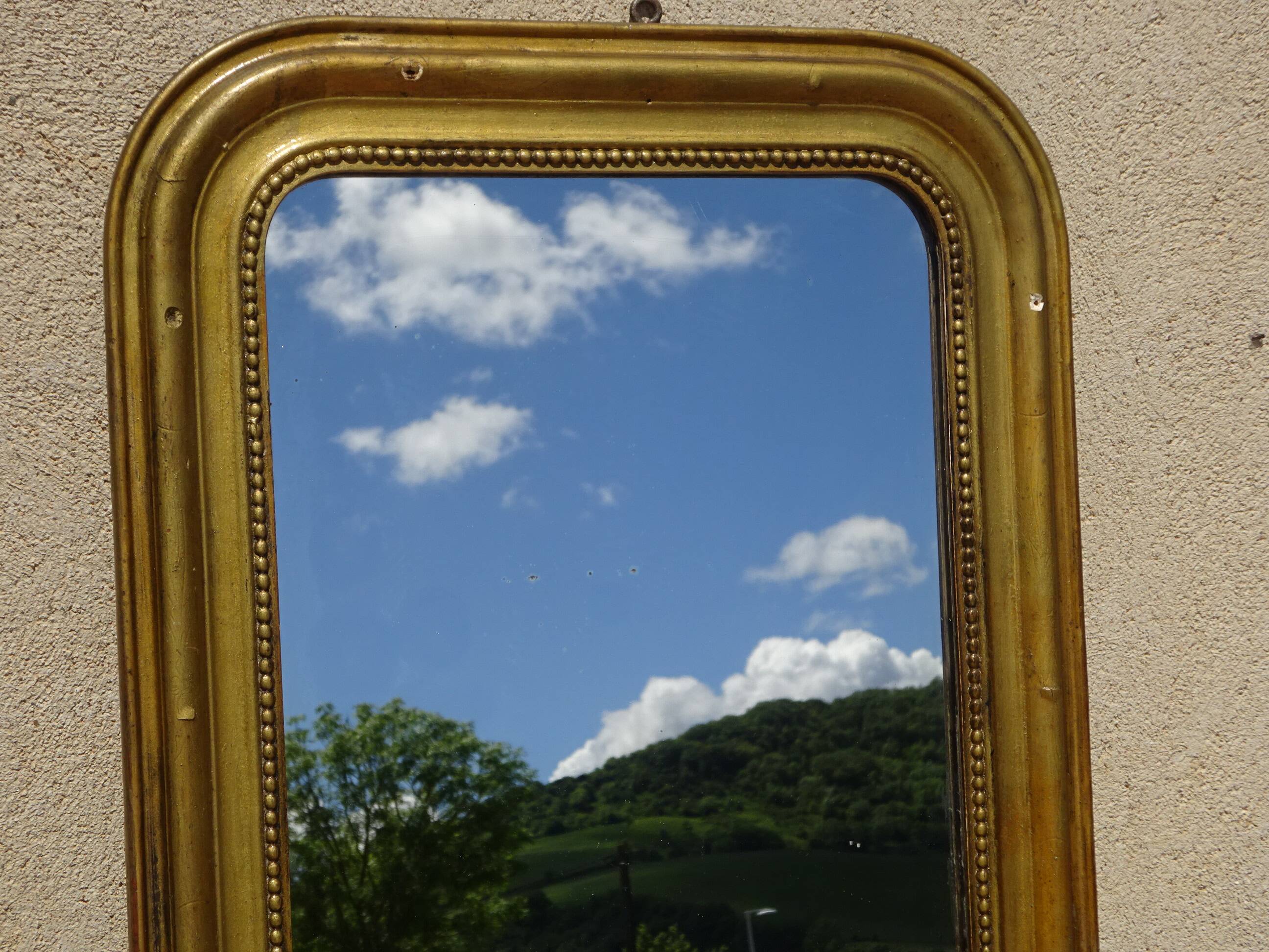 Very old Louis Philippe mirror 45/54 cm