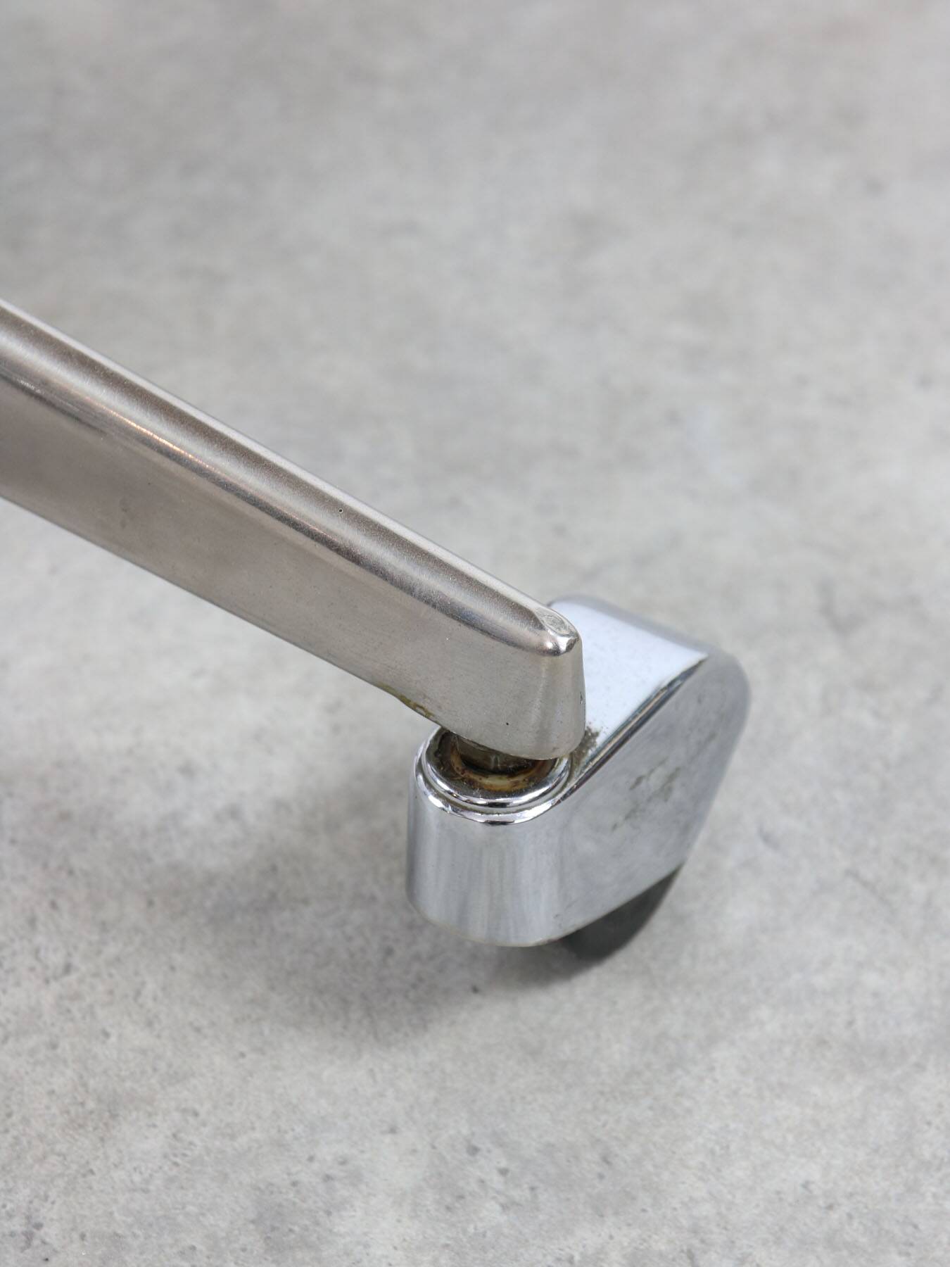 Mid-Century Italian Brown Leather Swivel Chair