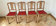 Set of 4 sculpted oak chairs – 1940s Art Deco style
