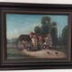 Framed oil painting on canvas