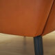 Orange armchair, Danish design, 1970s, made in Denmark