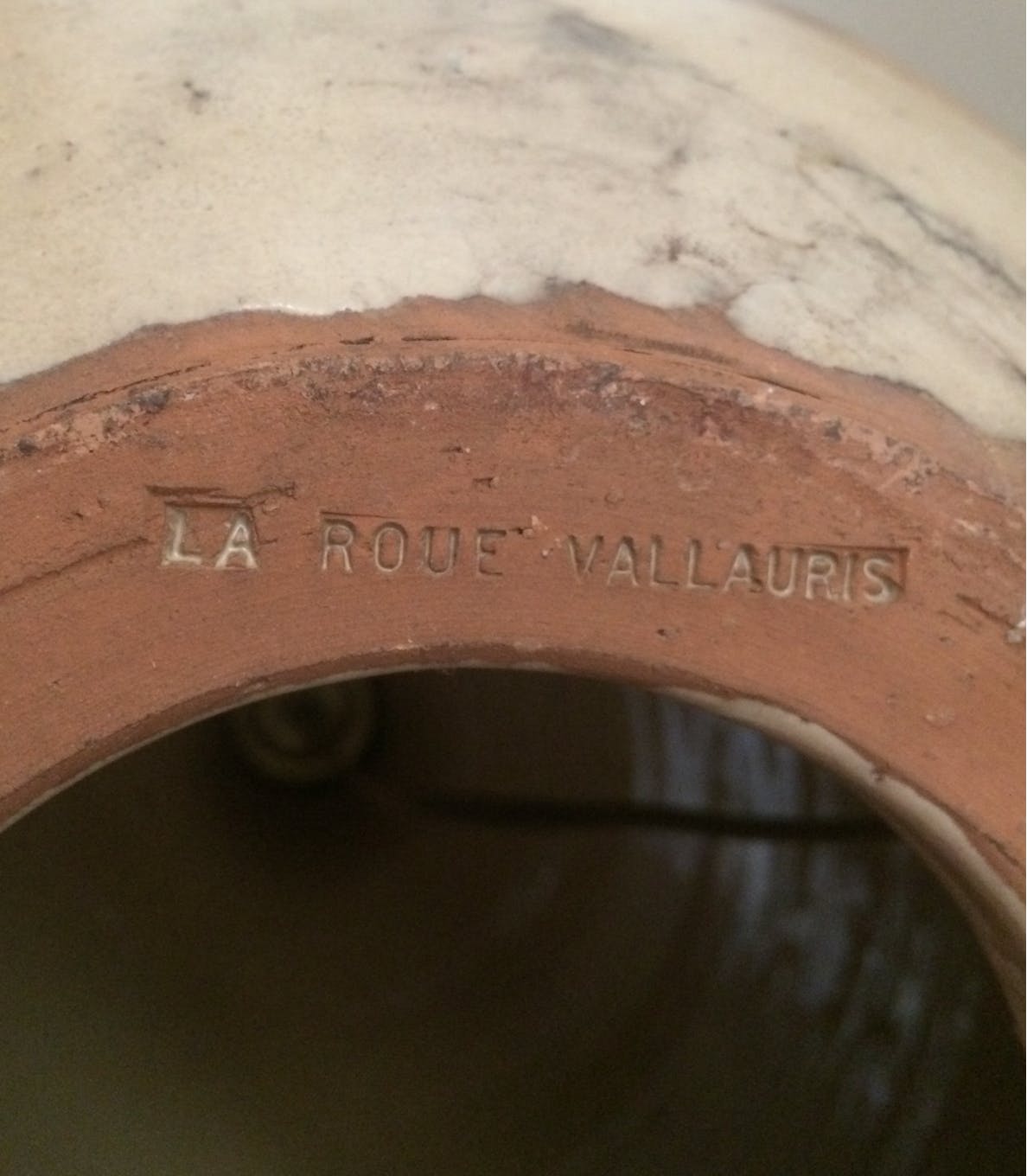 Vintage Vallauris ceramic lamp