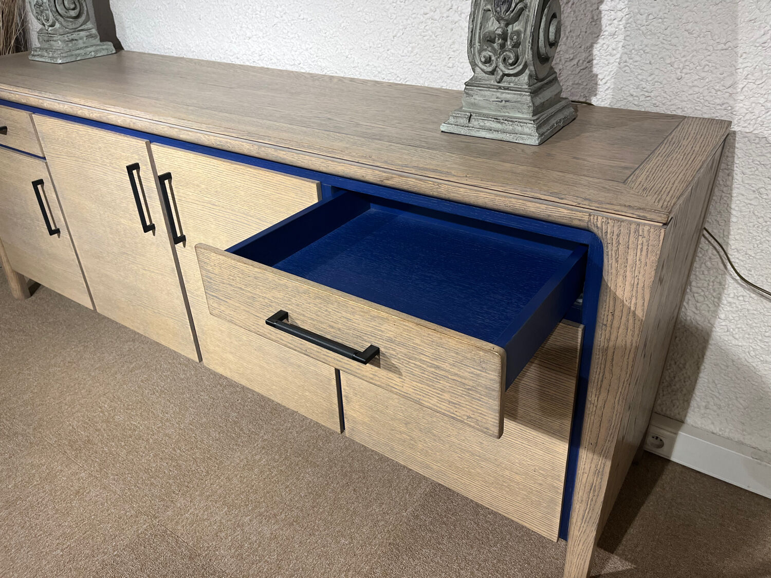 Vintage spirit oak sideboard