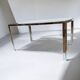 Vintage smoked glass table
